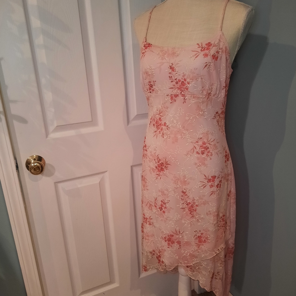 Taboo Pink Floral Slip Dress